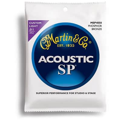 Martin MSP-4050 SP 92/8 Phosphor Bronze Custom Light Acoustic Strings