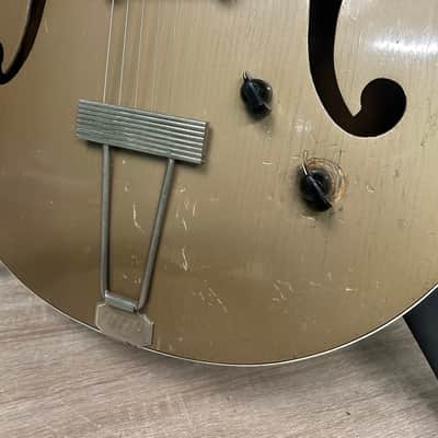 Vintage 1956 Gretsch Electromatic 6184 Corvette Electric Guitar Jaguar Tan #2641 image 8