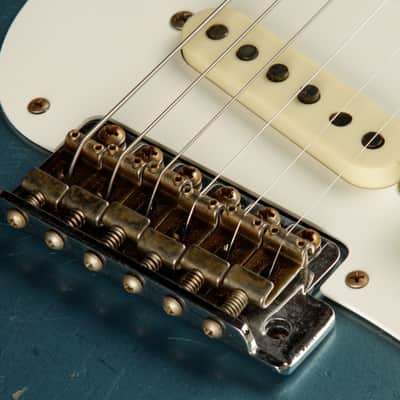 2024 - Fender Custom Shop Limited Edition Red Hot Stratocaster Super Heavy Relic - Super Faded Aged Lake Placid Blue image 16