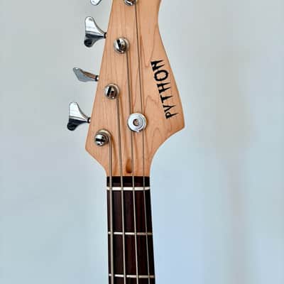 Python Short-Scale Electric Bass • Like New • 30" Scale • Blue • incl. MONO M80 Case image 4