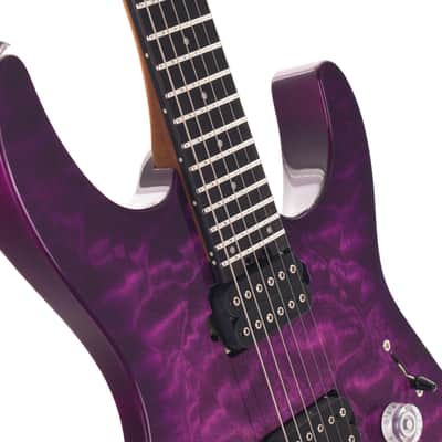 Charvel Pro-Mod Plus Dinky DK24 HH HT E QM 2026 - Present - Violet Radiance 3118gr image 8