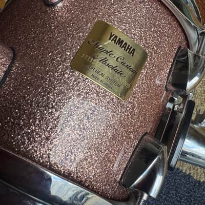 Yamaha Maple Custom Absolute 8x7 Inch Pink Champagne Sparkle Tom image 3
