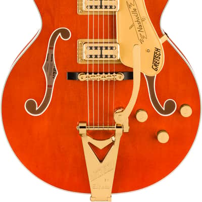 Gretsch Nashville Hollow Body with String-Thru Bigsby and Gold Hardware Ebony Fingerboard - Orange Stain image 1