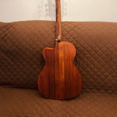 Cort COREOCOPLB Venetian Cutaway Solid Blackwood Top 6-String Acoustic-Electric Guitar w/Deluxe Case image 4