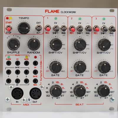 Flame Clockwork Eurorack Module w/ Box & Patch Cables #58515 image 4