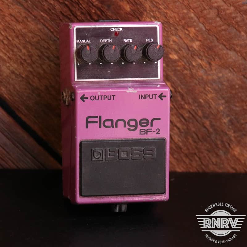 Boss BF-2 Flanger (Black Label) 1980 - 1984 - Purple image 1