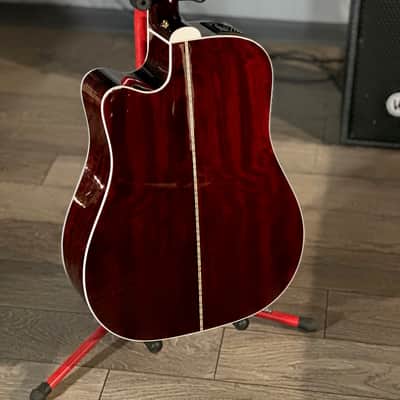 Takamine JJ325SRC, John Jorgenson, Gloss Red Stain W/ Free Shipping image 6