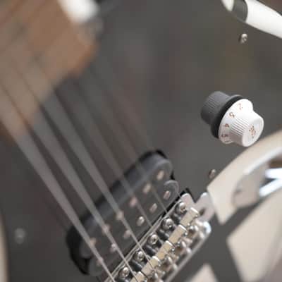 EVH Striped Series ’78 Eruption - White with Black Stripes Relic image 11