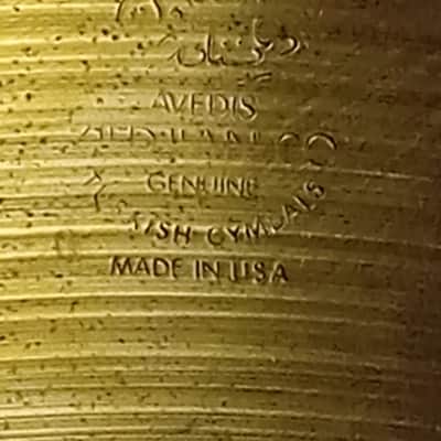 Zildjian Avedis 20" Ride Cymbal 2947g Early 80's image 3