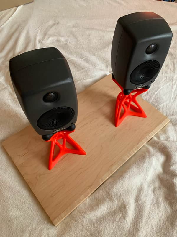 3d Printed Genelec 8010A Speaker Stands 2025 - Red image 1