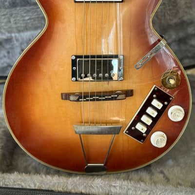 Very Cool 1960’s Eko 350/SR/2 Hollow Body Vintage Electric Guitar Made in Italy image 3