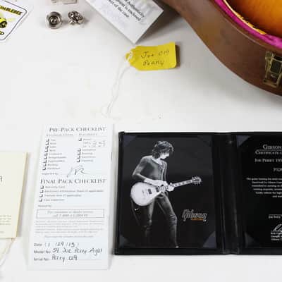 2013 Gibson Custom Shop JOE PERRY 1959 Les Paul Tom Murphy Aged 59 Reissue R9 Slash image 9
