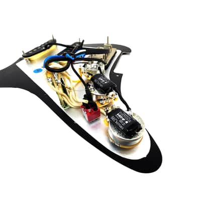 Carparelli Pre-Loaded HSS Strat Pickguard — CTS 500K Pots, CRL 5-Way, Vitamin Q Caps, HSS “Balanced Load” Mod image 5