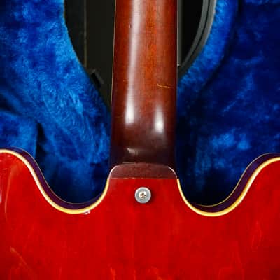 1962 Epiphone USA EA-7P 'Professional' Cherry Red - Mini PAF ES-335 Body w/ Case image 15