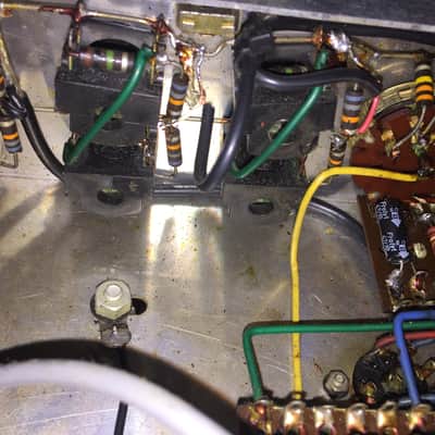 Vox AC30 JMI NoTop boost, 1965 Vibrato, 2x12"Grey Bullet, new cabinet, a real strong sound !  EX+ image 15