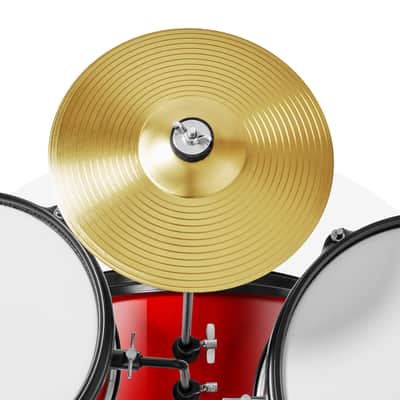 3-Piece Junior Drum Kit – Beginner Percussion Set w/ Cymbal, Throne & Sticks image 4