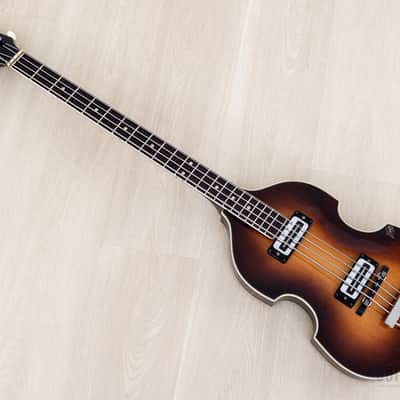 1974 Hofner 500/1 Beatle Bass Vintage Violin Bass Sunburst w/ Blade Pickups, Case image 13