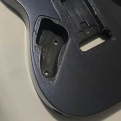 2004 Indonesian Ibanez RG220B Navy Metallic Basswood Guitar Body Floyd Ready image 16