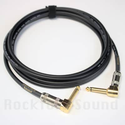 Van Damme XKE Pro Classic Guitar Cable | 15 FT | Right to Right Gold Plugs image 1