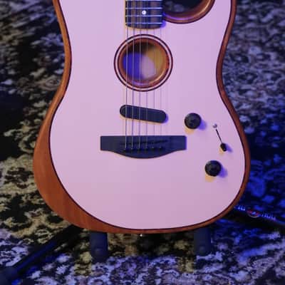Fender Acoustasonic Stratocaster Shop Exclusive Shell Pink image 1