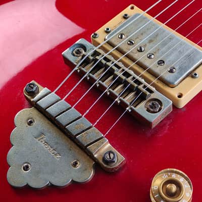 1982 Ibanez Japan AR100 Artist Double Cutaway (Fire Red) image 5