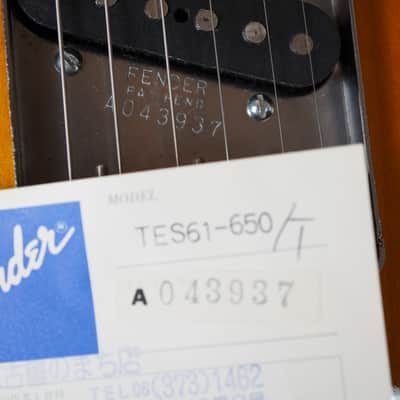 Fender Japan Esquire TES61-650 (TLC-54B) Telecaster Style MIJ 1990 Rare image 13