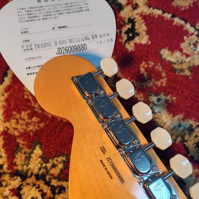 *NEW IN BOX* 2026 Fender Japan ISHIBASHI FSR Traditional II '60s Mustang, Burgundy Mist Metallic Matching Headstock, Char Homage, 6,66 lbs !! MIJ JD26 image 4