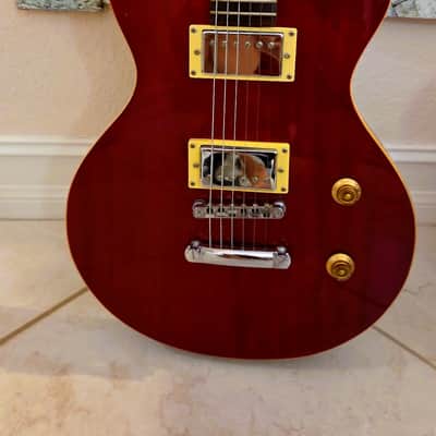 2004 Samick Avion Model AV-1/WR Greg Bennett Design,  Transparent Red image 2