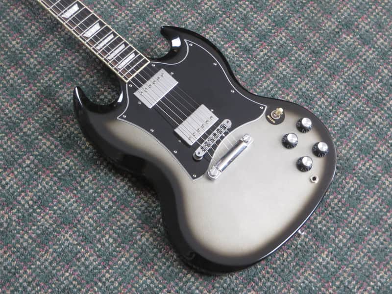 2023 Gibson Limited Edition SG Standard Silverburst! Ebony Board! w/ Gibson hardshell case