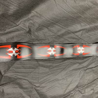 LM LS-SPYDER 2" Leather Screen Spider Guitar Strap Belt-weight NEW image 3