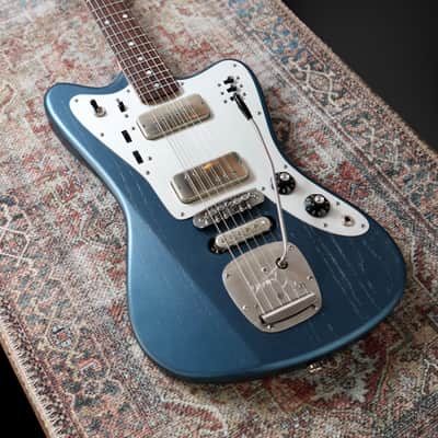 Deimel Firestar - Charcoal Blue / Natural Aluminum. Novak pickups + Leslee Circuit. NEW, (Authorized Dealer) image 5