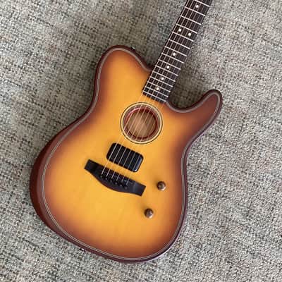Fender Acoustasonic Standard Telecaster in Honey Burst image 1