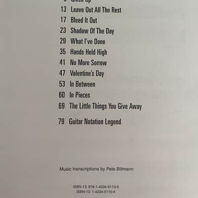 Linkin Park - Minutes to Midnight - Guitar Tab / Tablature Book image 3