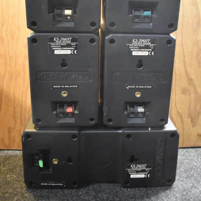 Kenwood KS-206HT Surround Sound Stereo Speakers lot of 5 Center & Front image 2