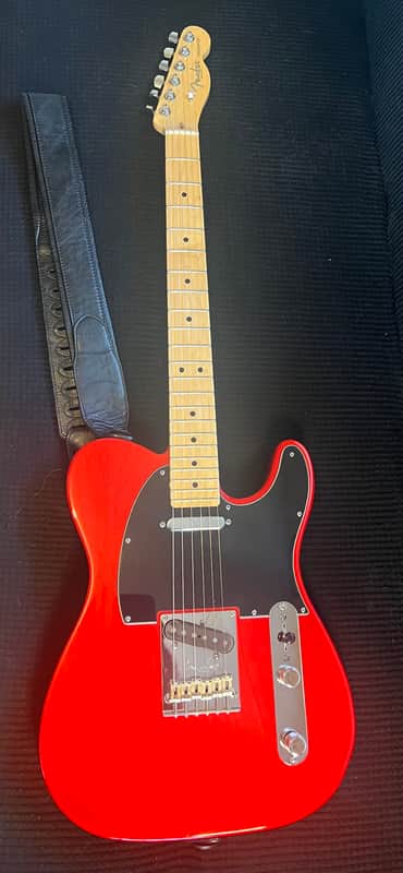 Fender American Standard Telecaster with Maple Fretboard 2008 - 2016 - Crimson Red Transparent image 1