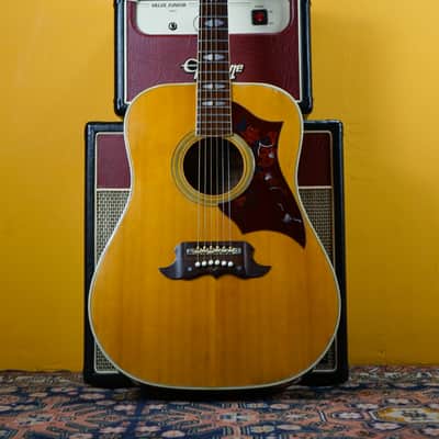 1970s Terada Japan FW504 'Lawsuit' Natural Acoustic Guitar image 1