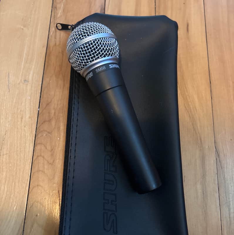 Shure SM58 Handheld Cardioid Dynamic Microphone 1984 - Present - Black image 1