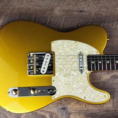 MyDream Partcaster Custom Built - Gold Telecaster Quarter Pound Quarter Sawn image 3