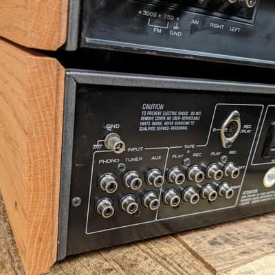 3 Pc. Kenwood Stereo System With Custom Wood Side Panels - KA-5700, KT-5500, KX-530 - See Description image 16
