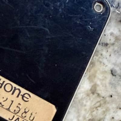 Epiphone Neck Plate Cover Made In Japan w Serial Number 70s - Black image 2