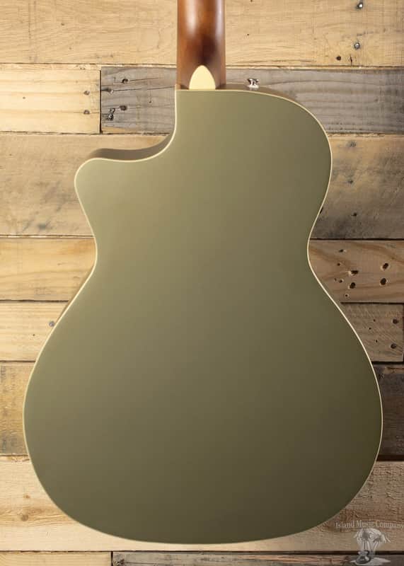 Fender Newporter Player Acoustic/Electric Guitar Olive Green | Reverb