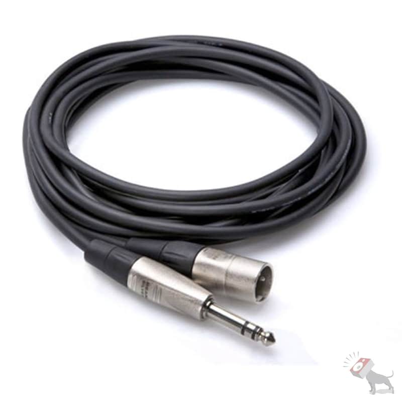 Hosa Technology HSX-015 Pro Balanced Interconnect Cable 1/4 in TRS to XLR3M 15 ft image 1