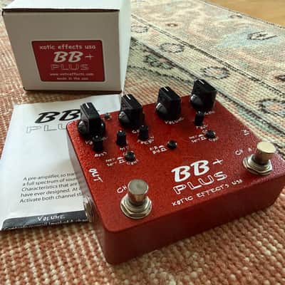 Xotic BB+ Dual Boost/Overdrive preamp pedal 2010-2015 - red sparkle image 1