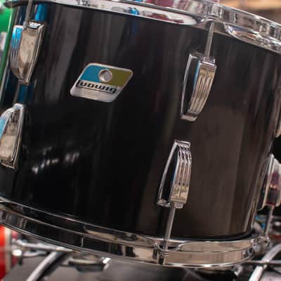 1980s Ludwig "Big Beat" Black Cortex Drum Kit image 10