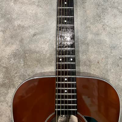 Made in Japan Sigma by CF Martin 52SDM-5S 70s dreadnought acoustic guitar Sunburst image 3