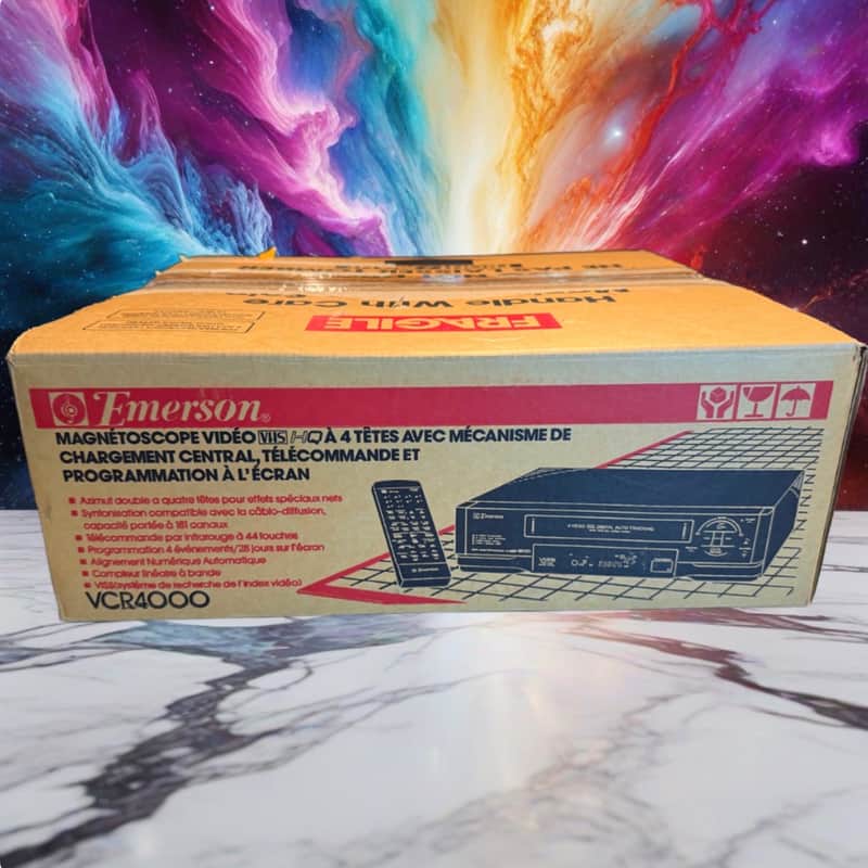 Emerson VCR4000 VHS VCR 1994 w/ Box Remote BRAND NEW IN BOX EXTREMELY RARE🔥 image 1