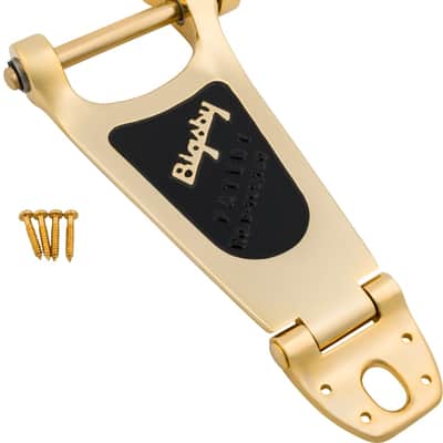 Bigsby B6 Guitar Vibrato Tailpiece, Gold, Extra Short Hinge