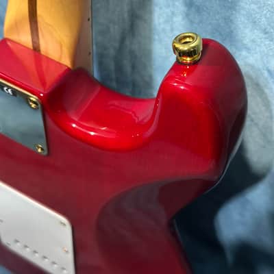 Fender Deluxe Super Strat 2001 - Crimson Red Transparent image 17