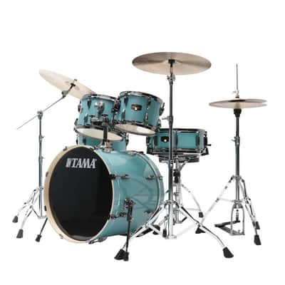 Tama IP50H6WBN-SLM Imperialstar Drum Set 5 pcs - Sky Blue Mist/Chrome HW + MEINL Cymbals HCS Cymbal Kit/Stage Master Dou image 7