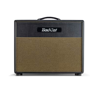 Bad Cat Black Cat 1x12" Guitar Speaker Cabinet - Black with Gold Weave Grille image 1